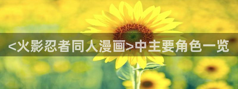 韩漫在线免费阅读观看：<火影忍者同人漫画>中主要角色一览