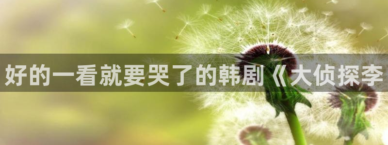 歪歪韩漫画免费：好的一看就要哭了的韩剧《大侦探李